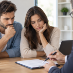 Réunion de conseil immobilier préoccupante