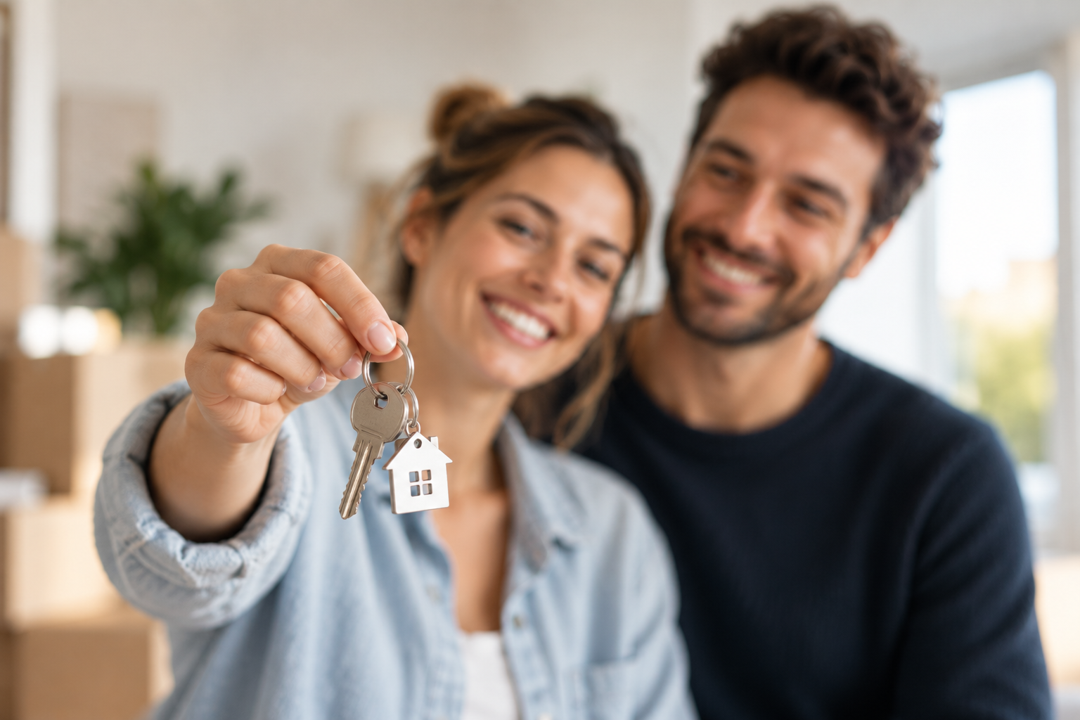 Remise des clés d'un premier appartement